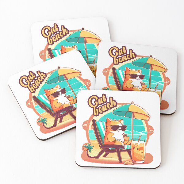 Item preview, Cat at beach  designed and sold by one boy.