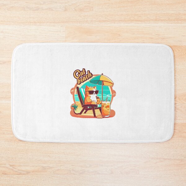 Item preview, Cat at beach  designed and sold by one boy.