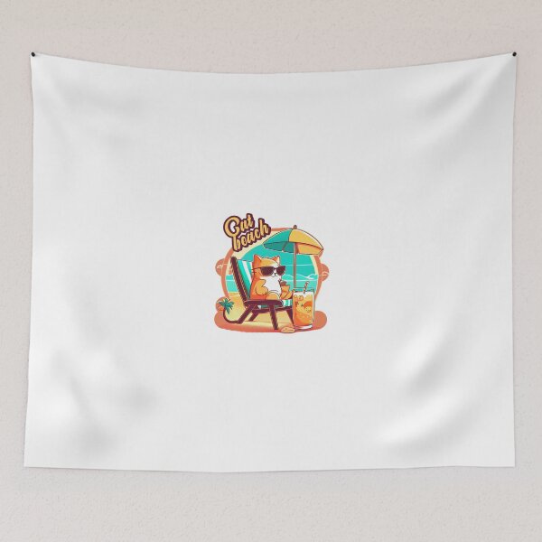 Item preview, Cat at beach  designed and sold by one boy.