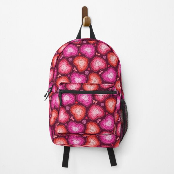 Item preview,  Ruffled Valentine Hearts // Raspberry designed and sold by The Wellington Boot.