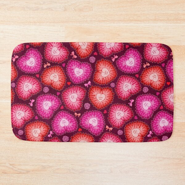 Item preview,  Ruffled Valentine Hearts // Raspberry designed and sold by The Wellington Boot.
