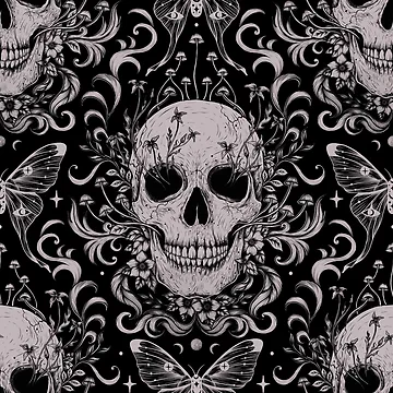 Artwork thumbnail, Skull Pattern by episodicDrawing