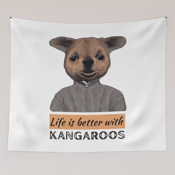 Item preview, Life is better with kangaroos - Kangaroo lover designed and sold by WBP Mart.