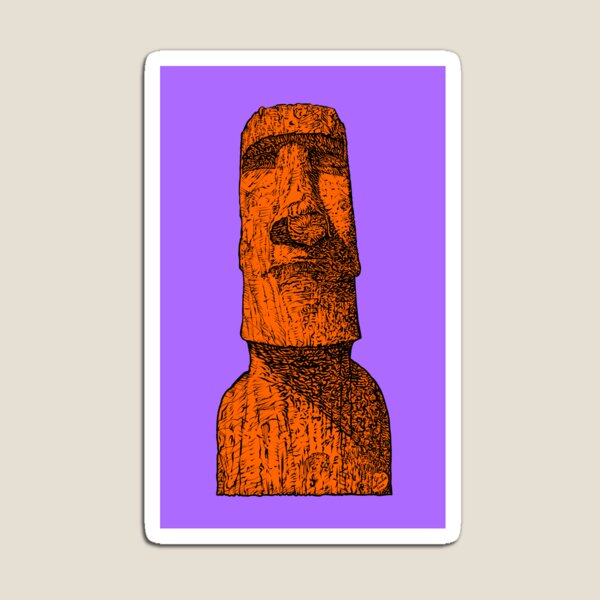 Bruh moai word with art | Sticker