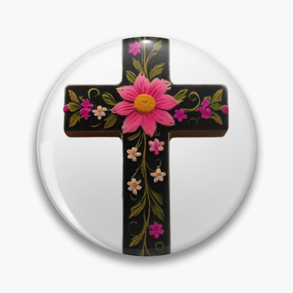 Item preview, Easter / Floral Cross Crucifix V2 designed and sold by DreamingAwake1.