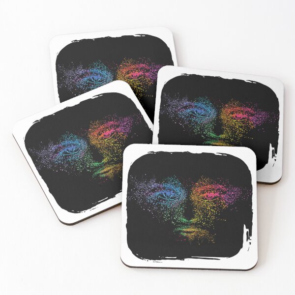 Item preview, Rainbow paint splatter face designed and sold by courtney petersen.