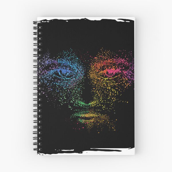 Item preview, Rainbow paint splatter face designed and sold by courtney petersen.