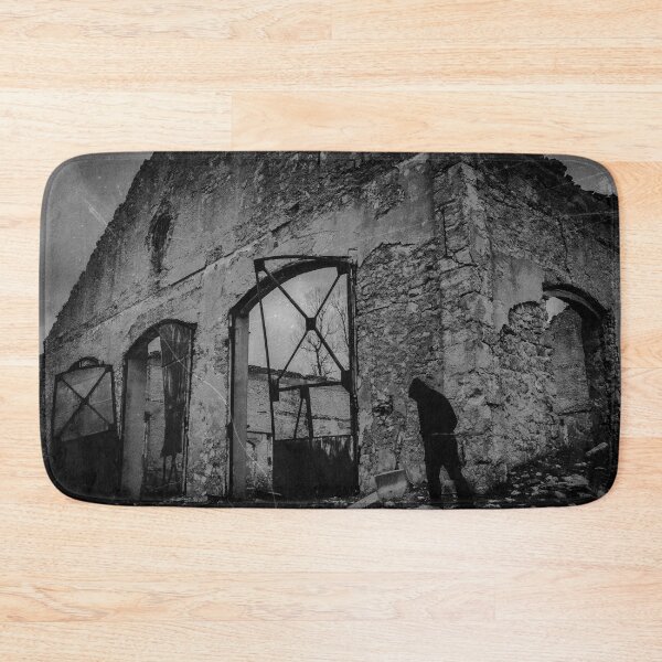 Item preview, Man in front of destroyed post-apocaliptic buildings designed and sold by SvarunPogani.