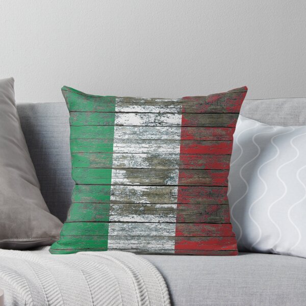 Item preview, Flag of Italy on Rough Wood Boards Effect designed and sold by JeffBartels.