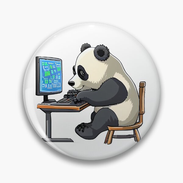 Item preview, panda working designed and sold by alnamla.