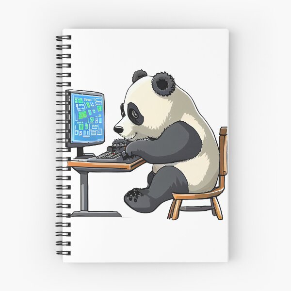 Item preview, panda working designed and sold by alnamla.