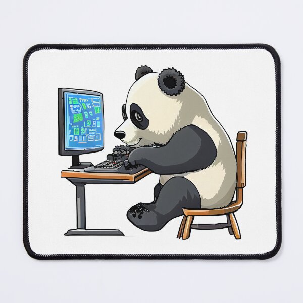 Item preview, panda working designed and sold by alnamla.