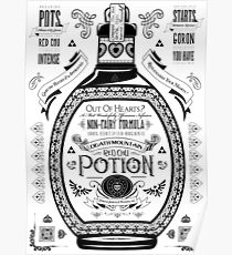 Legend of Zelda Red Potion Geek Line Artly Poster