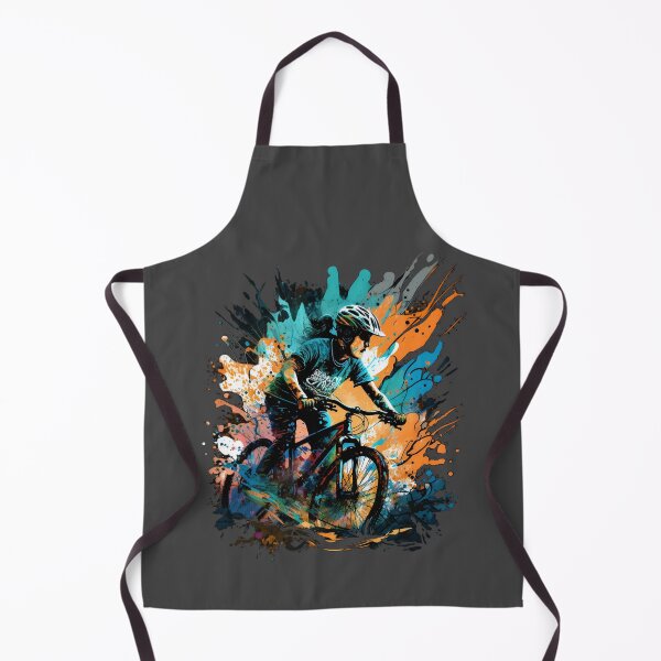 Item preview, Cyclist woman painted design designed and sold by Zip-Zup.