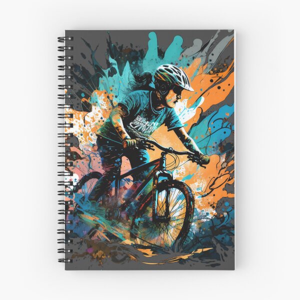 Item preview, Cyclist woman painted design designed and sold by Zip-Zup.