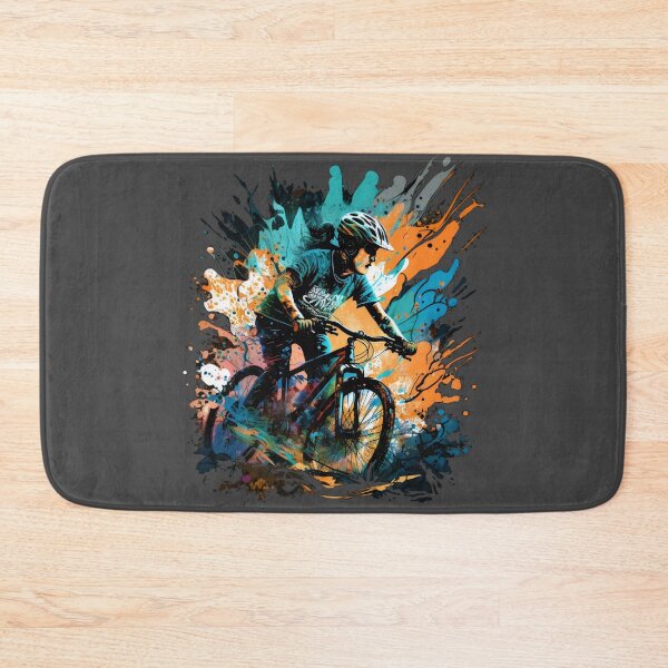 Item preview, Cyclist woman painted design designed and sold by Zip-Zup.