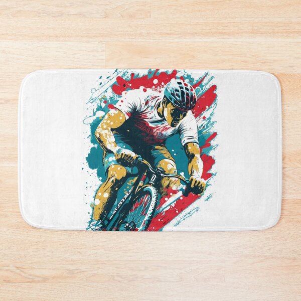 Item preview, Bicyclist painted design designed and sold by Zip-Zup.