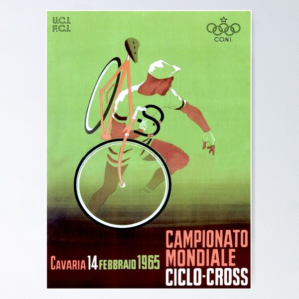 Item preview, CYCLO-CROSS; Vintage Bicycle Racing Print designed and sold by posterbobs.