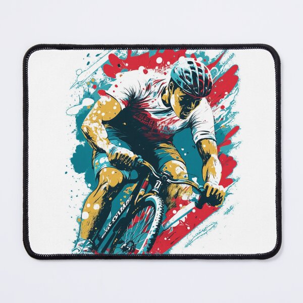 Item preview, Bicyclist painted design designed and sold by Zip-Zup.