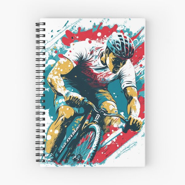 Item preview, Bicyclist painted design designed and sold by Zip-Zup.