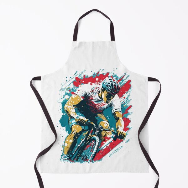 Item preview, Bicyclist painted design designed and sold by Zip-Zup.