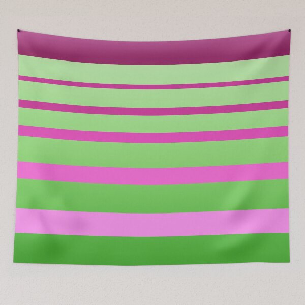 Item preview, Gradient Green With Pink Lines designed and sold by zibziby.