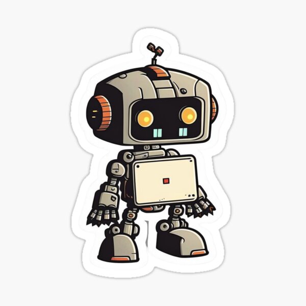 Cute little robot sticker | Sticker