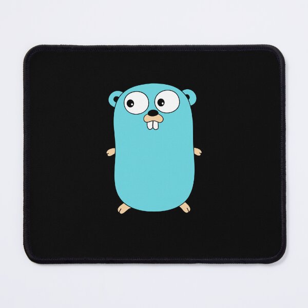 Item preview, The Go Gopher: Official Golang Logo (Black) designed and sold by hellkni9ht.