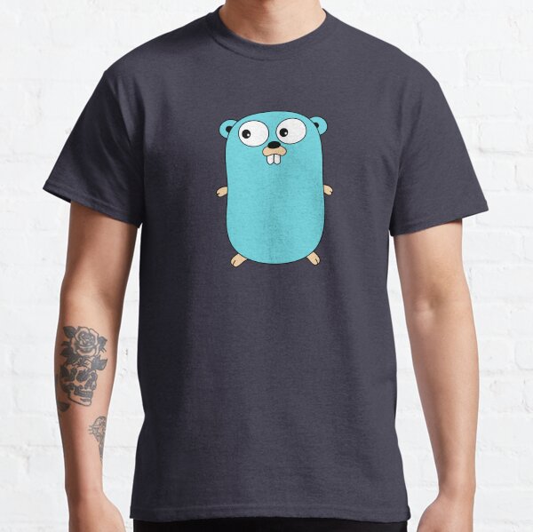 The Go Gopher: Official Golang Logo (Black) Classic T-Shirt