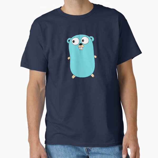 Item preview, The Go Gopher: Official Golang Logo (Black) designed and sold by hellkni9ht.