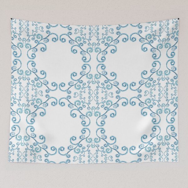 Item preview, Blue frozen decor watercolor designed and sold by lex-sky.
