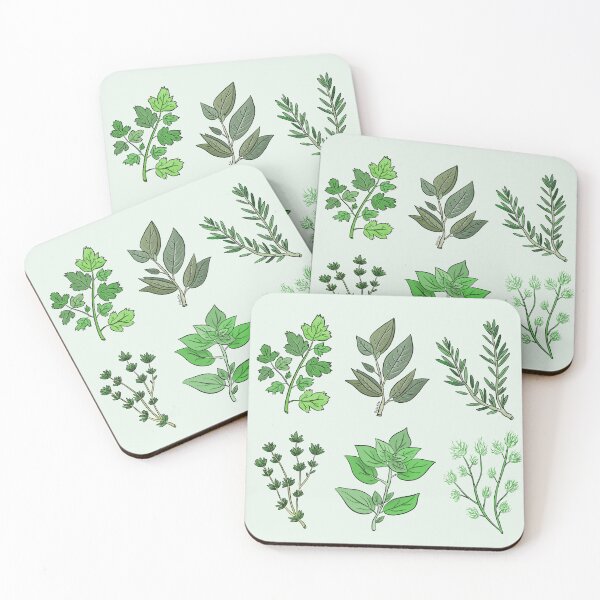 Item preview, Fresh green herbs designed and sold by doodletokki.
