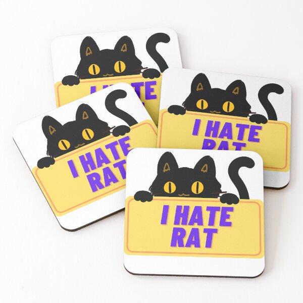 Item preview, I Hate Rat - cat hate Mouse designed and sold by Mapsart-.