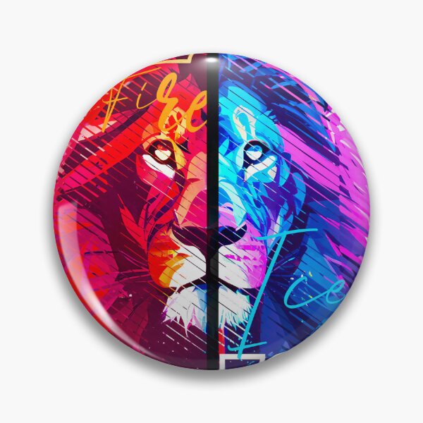 Item preview, Lion Fire and Ice designed and sold by mwebba2005.