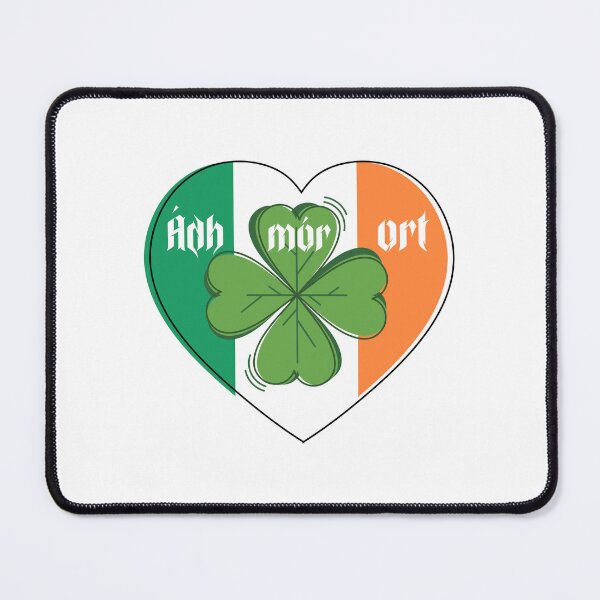 Item preview, Good Luck To You in Irish Gaelic Cloverleaf designed and sold by GrumpyFella.