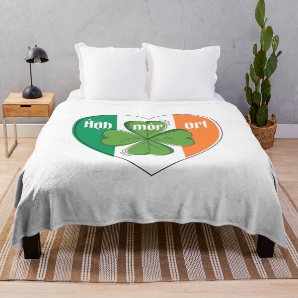 Item preview, Good Luck To You in Irish Gaelic Cloverleaf designed and sold by GrumpyFella.