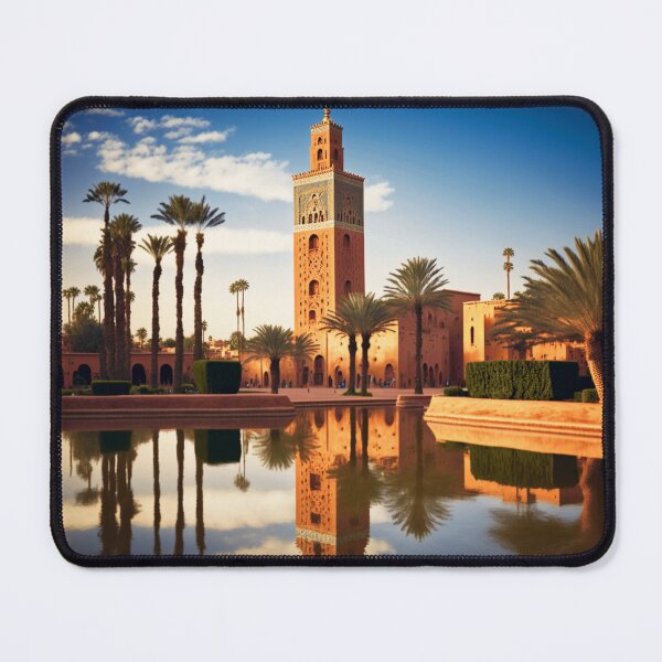 Item preview, Moroccan Splendor: A Mosque in a Verdant Oasis designed and sold by BENMBARK.