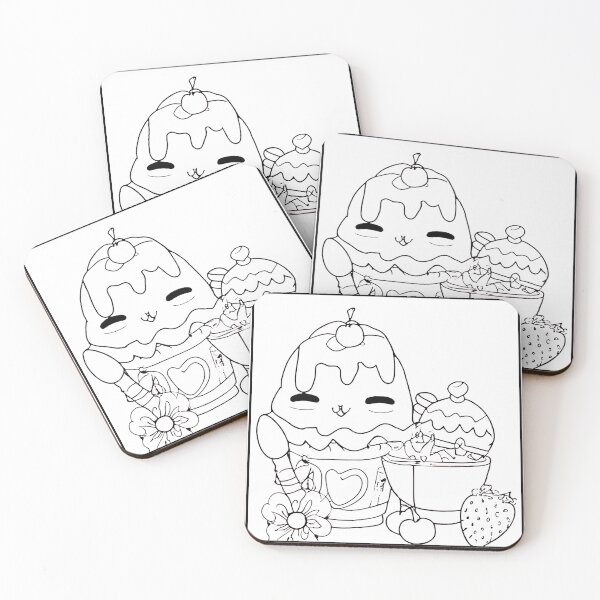 Item preview, Kawaii fruit salad hand drawn designed and sold by PixelPizzazz.