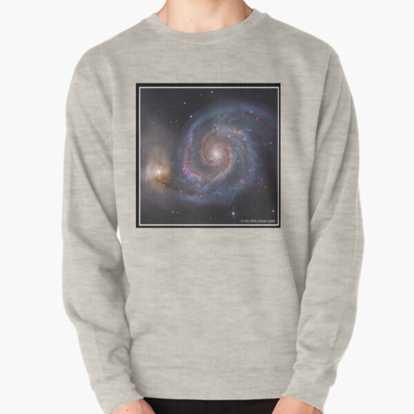 The #Whirlpool #Galaxy #SpiralGalaxy, Astronomy, Cosmology, AstroPhysics, Universe Pullover Sweatshirt