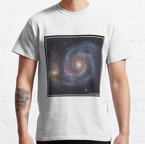 The #Whirlpool #Galaxy #SpiralGalaxy, Astronomy, Cosmology, AstroPhysics, Universe Classic T-Shirt