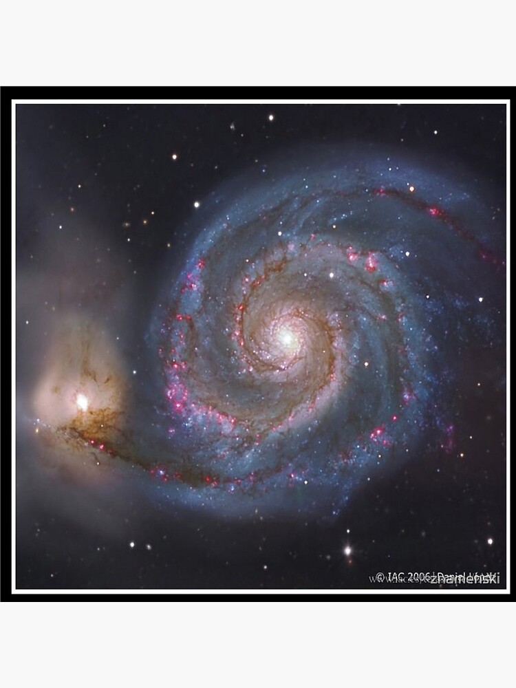 The #Whirlpool #Galaxy #SpiralGalaxy, Astronomy, Cosmology, AstroPhysics, Universe by znamenski