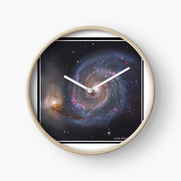 The #Whirlpool #Galaxy #SpiralGalaxy, Astronomy, Cosmology, AstroPhysics, Universe Clock