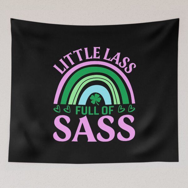 Item preview, Little lass full of sass designed and sold by Pixelish.