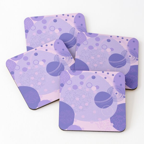 Item preview, Purple and Lilac Abstract Circles Pattern  designed and sold by SoccaTamam.