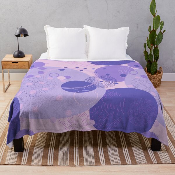 Item preview, Purple and Lilac Abstract Circles Pattern  designed and sold by SoccaTamam.