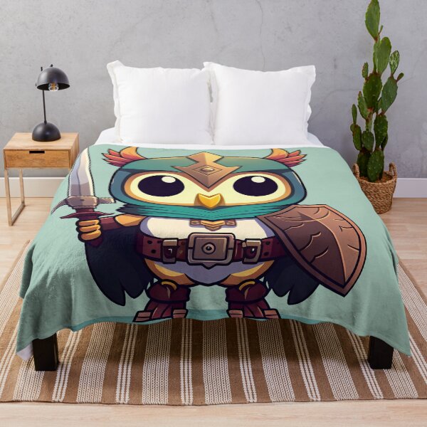 Item preview, Kawaii Owl Warrior RPG Adventurer designed and sold by tartanphoenix.