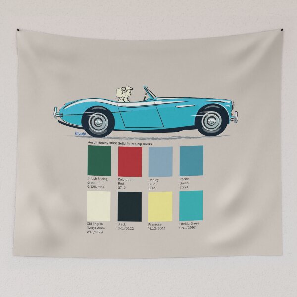 Item preview, Healey Blue AH 3000 with other solid options designed and sold by Bigs66.