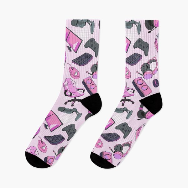 Item preview, Gamer Seamless Pattern Pink designed and sold by MadeByBeata.