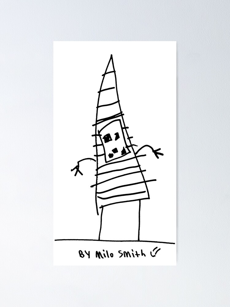 Thumbnail 1 of 3, Poster, Robot Pyramid designed and sold by MiloAndersSmith.