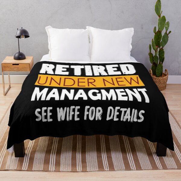 Item preview, Retired Under New Management Mens Retired Under New Management See Wife For Details designed and sold by sami david ⭐⭐⭐⭐⭐.